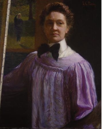 Self-portrait ca. 1889-1896 by Lilla Cabot Perry (1848-1933) Terra Foundation for American Art